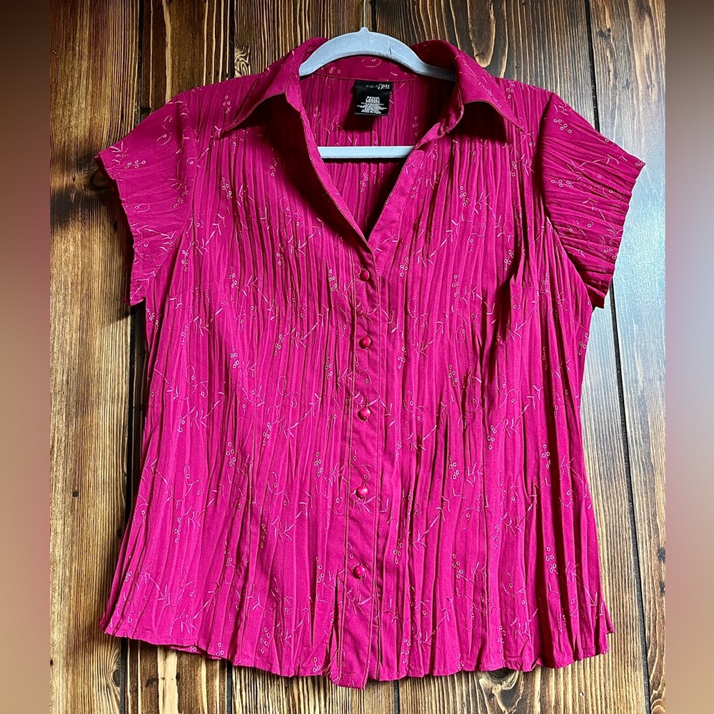 Embroidered East 5th blouse